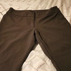 Worthington curvy dress pants with a slim leg fit, Size 16, dark green.
